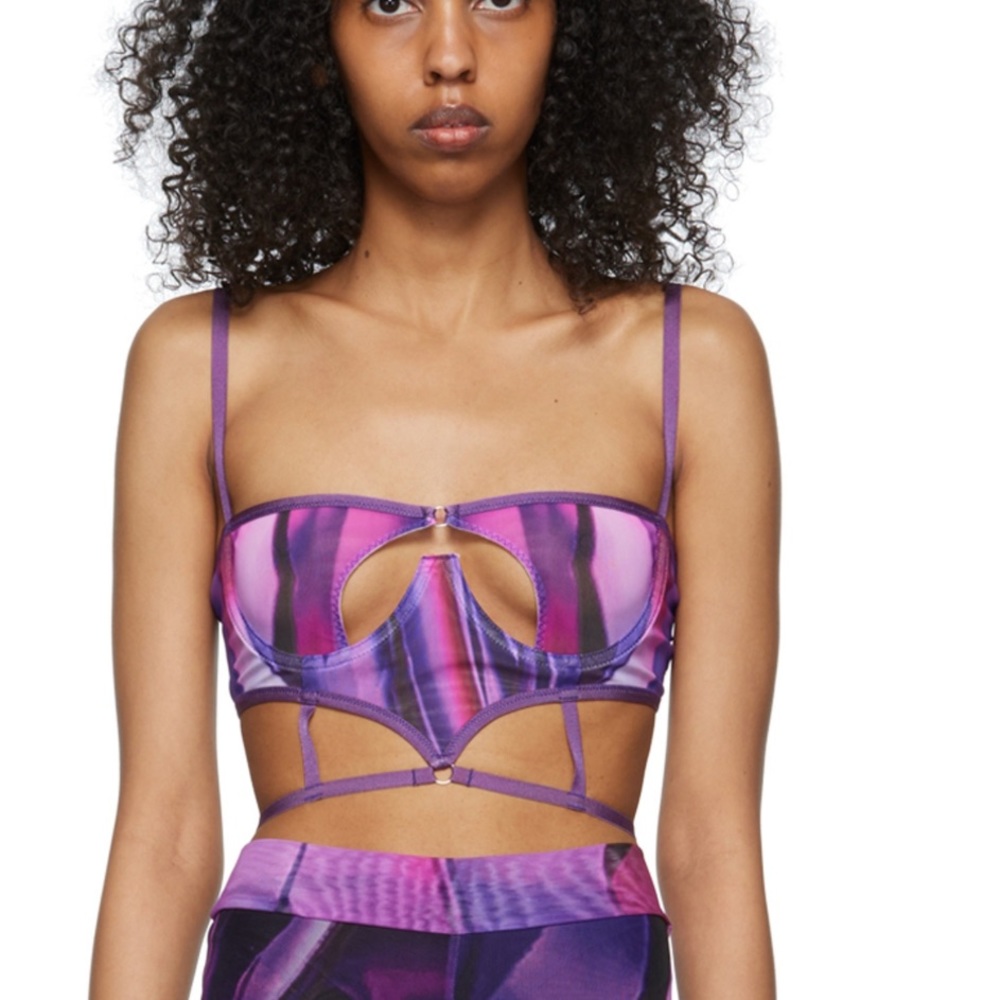Didu pink polyester bra